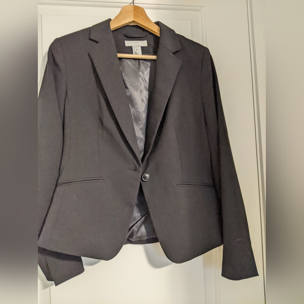 H&M fitted black blazer